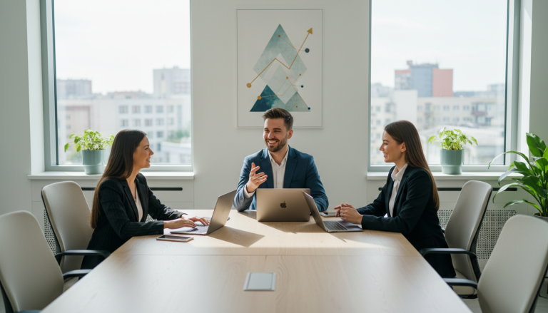 Zespół ekspertów agencji marketingowej Mayko podczas pracy nad strategią klienta w Białymstoku