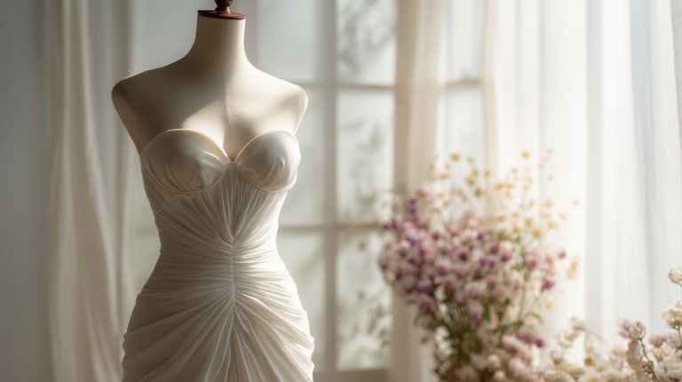 Elegancja prostoty – dlaczego gładkie suknie ślubne zachwycają panny młode
